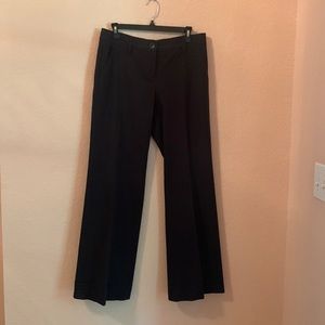 CAbi Pinstripe Trouser (Item 619R).  Wide leg with cuffs.